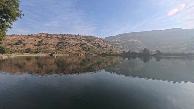 8 December 2024, Pune, Maharashtra, India, historical Mastani Lake, also known as Mastani Talab, is situated near Wadki village, It was built around 1720 during the reign of Bajirao Peshwa.