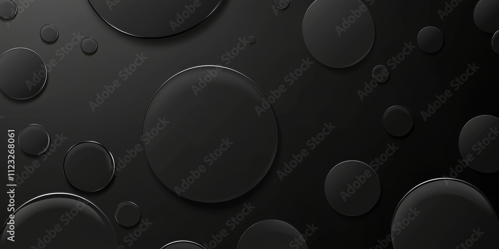 Poster anthracite water bubble background for text and ar visuals generative ai