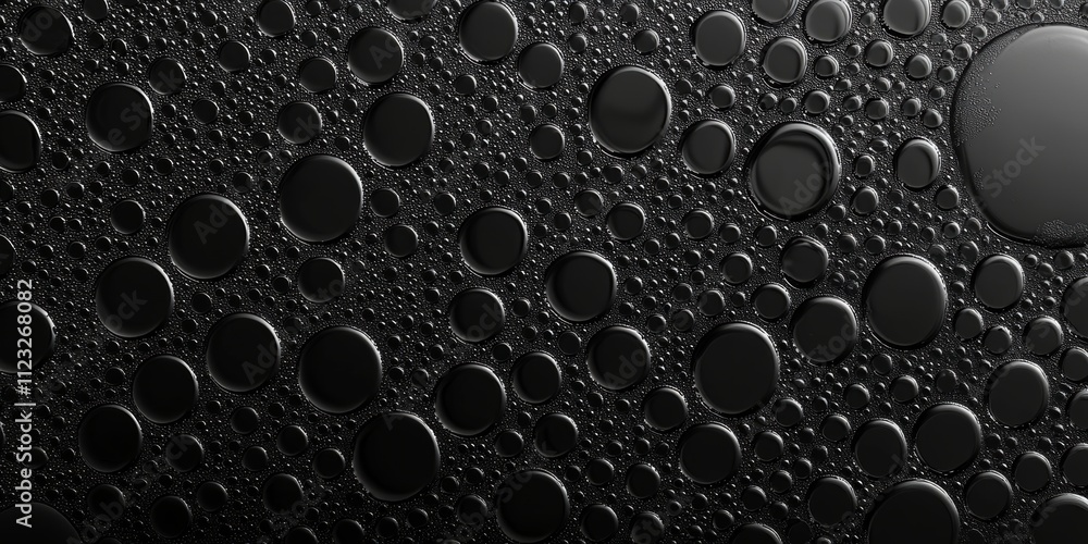 Poster anthracite water bubble background for text and ar visuals generative ai