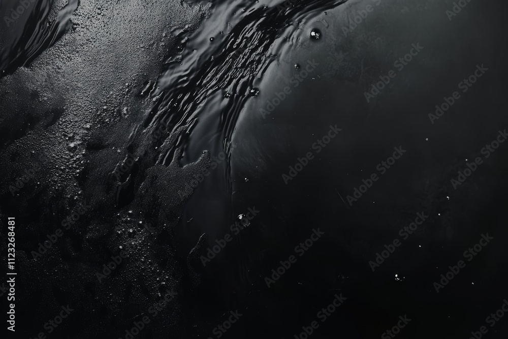 Aufkleber abstract black water bubble background for ar and vr use generative ai