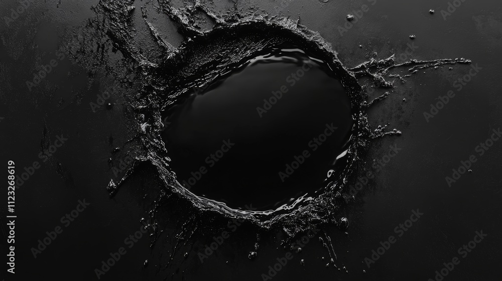 Aufkleber abstract black water bubble background for ar and vr use generative ai