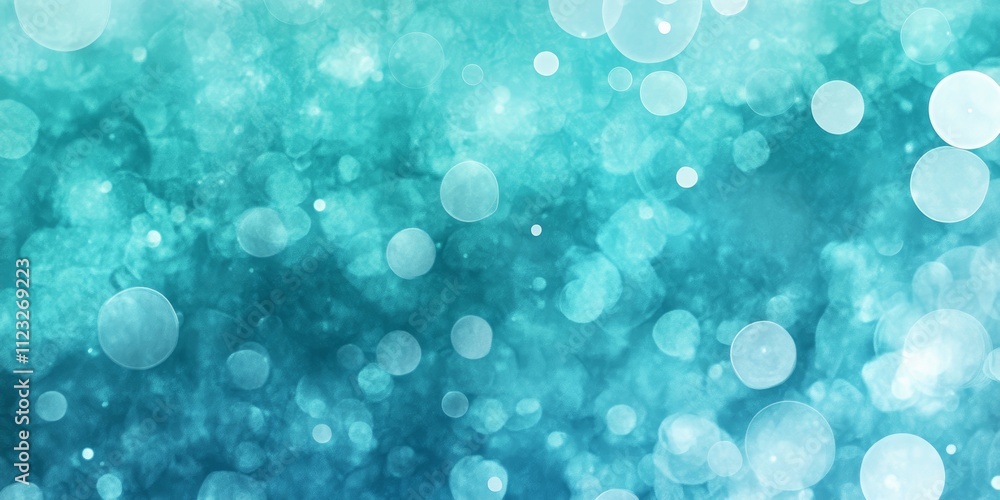 Poster cyan water bubble background for augmented reality generative ai