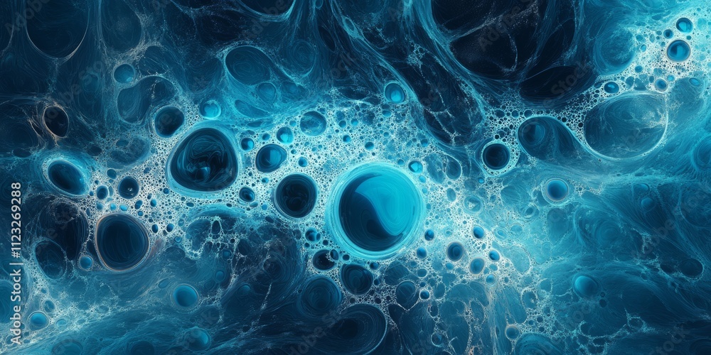Aufkleber abstract water bubble background for creative projects generative ai