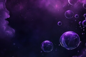 Fototapeta premium Dark Purple Water Bubble Background for Augmented Reality Generative AI
