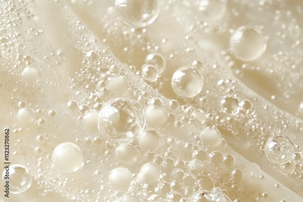 Poster abstract ivory water bubble background for creative text and design generative ai