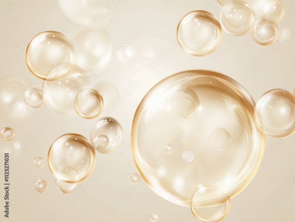Poster water bubble background for creative text and design generative ai