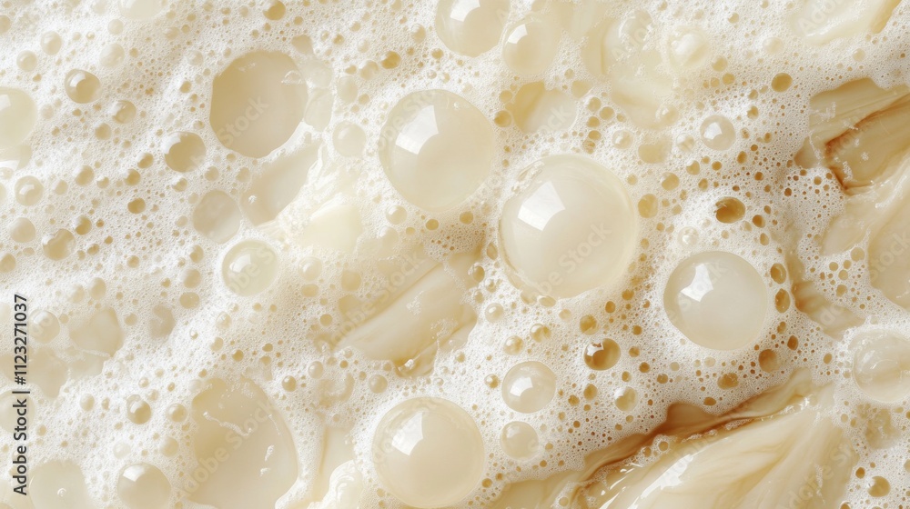 Aufkleber abstract ivory water bubble background for creative text and design generative ai