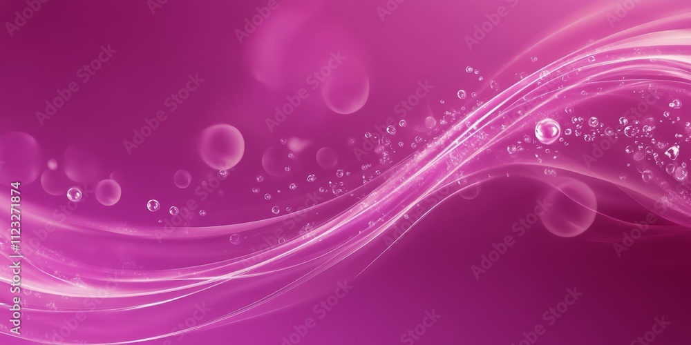 Poster magenta water bubble background for augmented reality generative ai