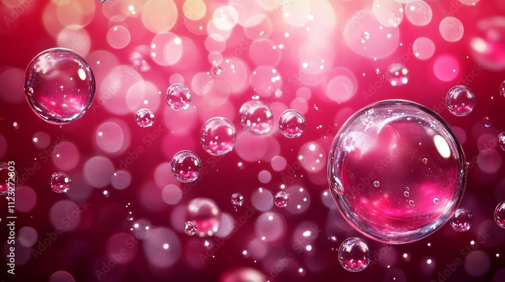 Aufkleber abstract water bubble background for augmented reality generative ai