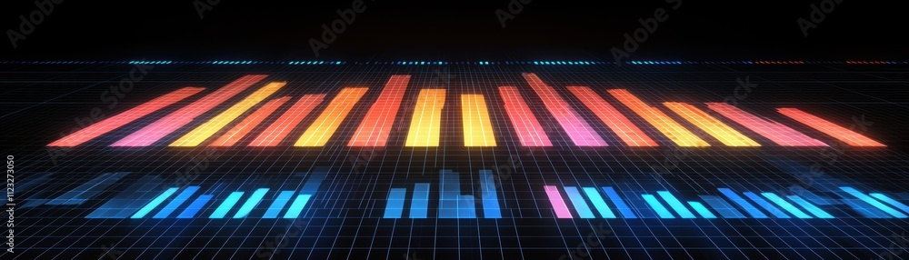 Poster ai-enhanced mobile dashboard showcasing anomaly detection analytics in vibrant data visualization