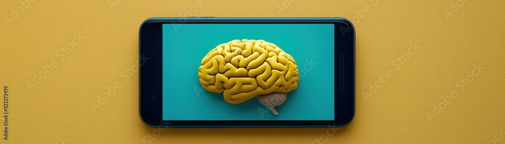 Poster ai mobile app revolutionsmart recommendations for optimal user experience digital space modern desig