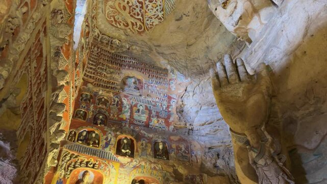 Buddhist Caves in Shanxi, China (Yungang Grottoes)