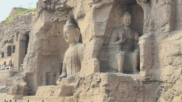 Buddhist Caves in Shanxi, China (Yungang Grottoes)