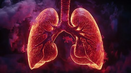 Obraz premium Medical lung vis