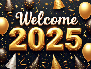 Welcome 2025: A Festive New Year Celebration