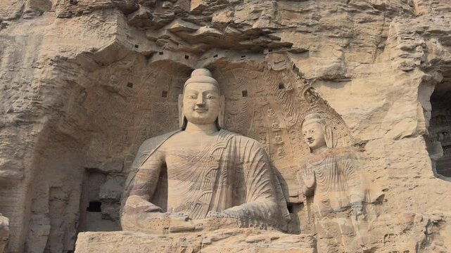 Buddhist Caves in Shanxi, China (Yungang Grottoes)