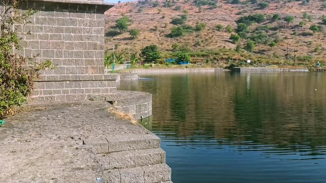 8 December 2024, Pune, Maharashtra, India, historical Mastani Lake, also known as Mastani Talab, is situated near Wadki village, It was built around 1720 during the reign of Bajirao Peshwa.