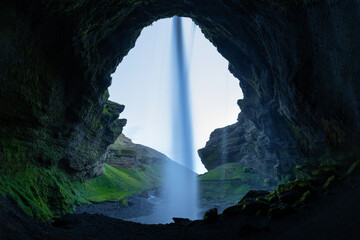 waterfall in the cave