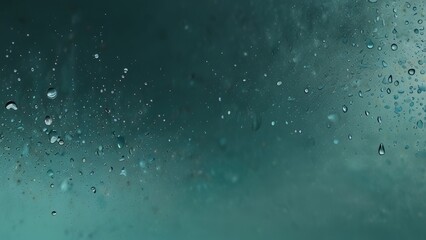 Obraz premium Aqua Mist color matte background with glossy Aqua Mist drops
