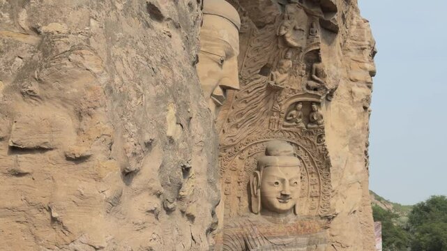 Buddhist Caves in Shanxi, China (Yungang Grottoes)
