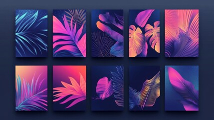 Obraz premium Template vector design set for Brochure, AnnualReport, Corporate Presentation, Portfolio, Flyer, layout modern, posters collection Eps10