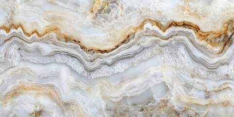 Naklejka premium Stunning Abstract Marble Texture with Gold and White Patterns