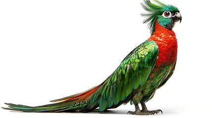 Fototapeta premium Quetzal Bird Discovery in the Cloud Forests A Visual Journey of Nature's Colors