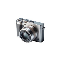 Digital 3D camera isolated on transparent background