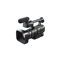Digital 3D camera isolated on transparent background