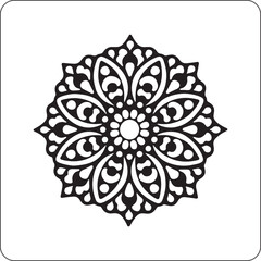 Hand-drawn mandala ornamental circular design