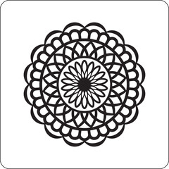 Hand-drawn mandala ornamental circular design