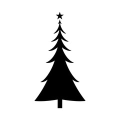 Fototapeta premium Christmas tree on white background vector illustration design