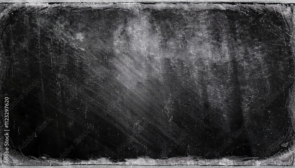 Poster textured black and white grunge background with vintage scratches, distressed patterns, and subtle n