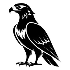 Fototapeta premium Bearded Vulture Andorra silhouette