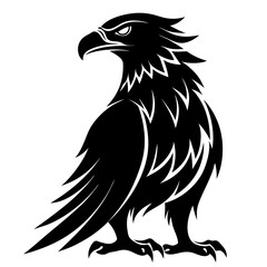 Obraz premium Bearded Vulture Andorra silhouette