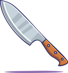 Sharp Knife Vector Illustration – Kitchen Tool 