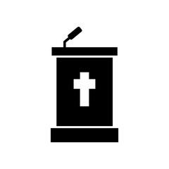 Obraz premium Priest stands