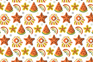 Summer Vibe Pattern Background