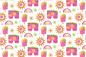 Ice Cream and Summer Vibe Pattern