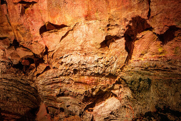 Fototapeta premium Iceland lava tunnels 2024 stock photo