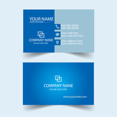 Clean professional and Double-sided creative business card template. Personal use Vector illustrator design.