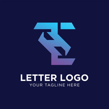 Minimalist Letter LTH logo vector template.