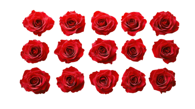 Red Roses Arrangement on Black Background for Elegant Designs - Powered by Adobe