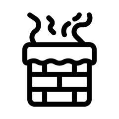 snowy chimney, perfect for user interface projects