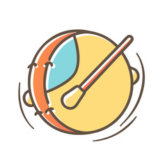 drumroll symbol vector icon, new year vector illustration - simple illustration of drumroll symbol, symbolizing holiday celebrations and festive spirit, new year flat illustration 