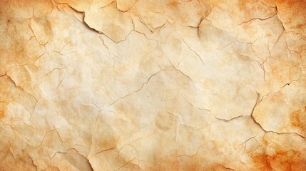 Fototapeta premium Abstract arrangement of layered torn beige paper sheets, creating a textured and organic wavy pattern.