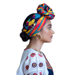 Afro Black Woman PNG Element Mulher negra afro