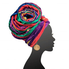 Afro Black Woman PNG Element Mulher negra afro