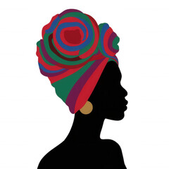 Afro Black Woman PNG Element Mulher negra afro