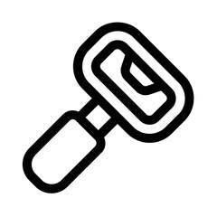 bottle opener line icon, perfect for user interface project